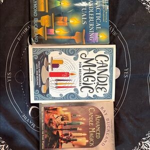 Candle Magic Book Collection with Blue, Green, and Brown Covers